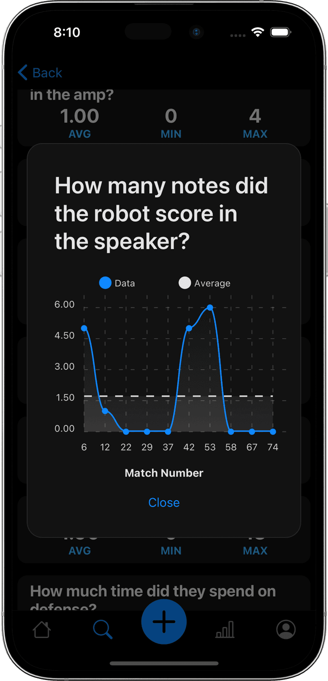 Data tracking interface